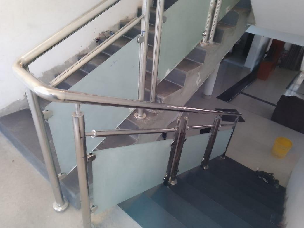 Fabrication and installation of stainless steel guard rails