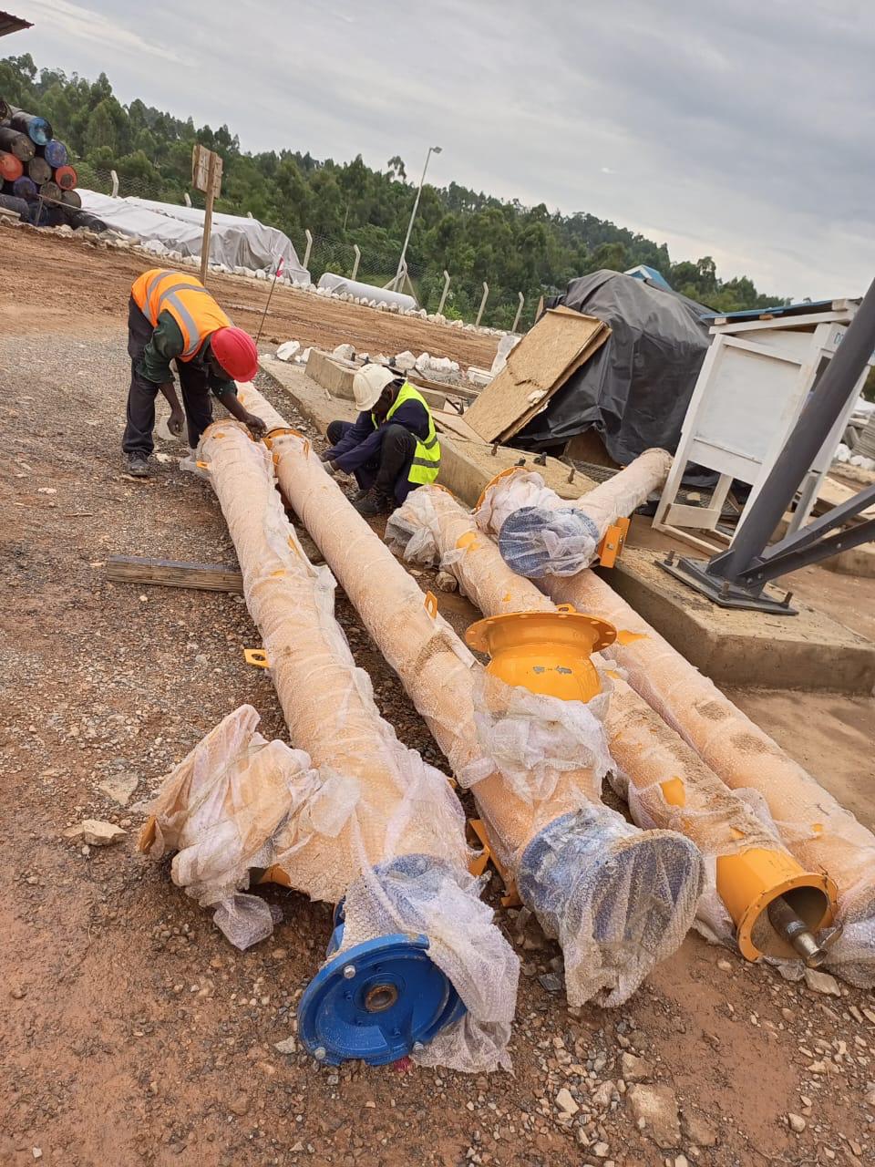 Supply and installation of screw conveyors